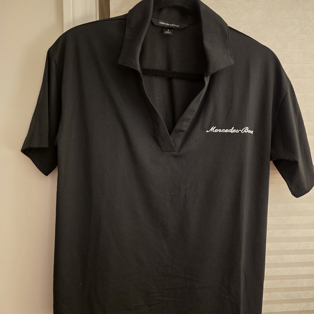 Black Polo Shirt-Mercer & Mettle